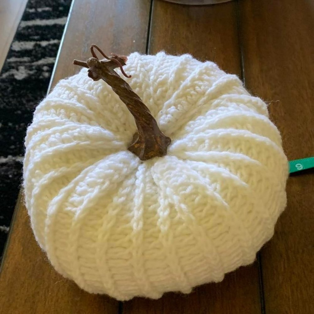 Pumpkin, made of wool - crochet